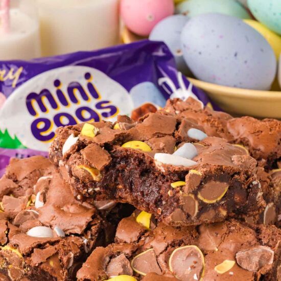 Cadbury Egg Brownies
