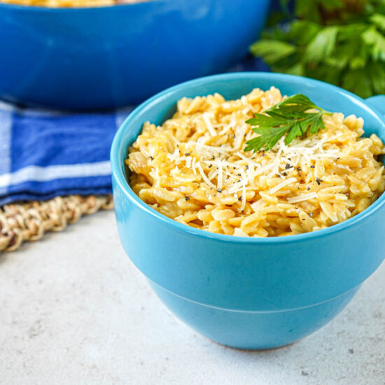 Cheddar Parmesan Orzo