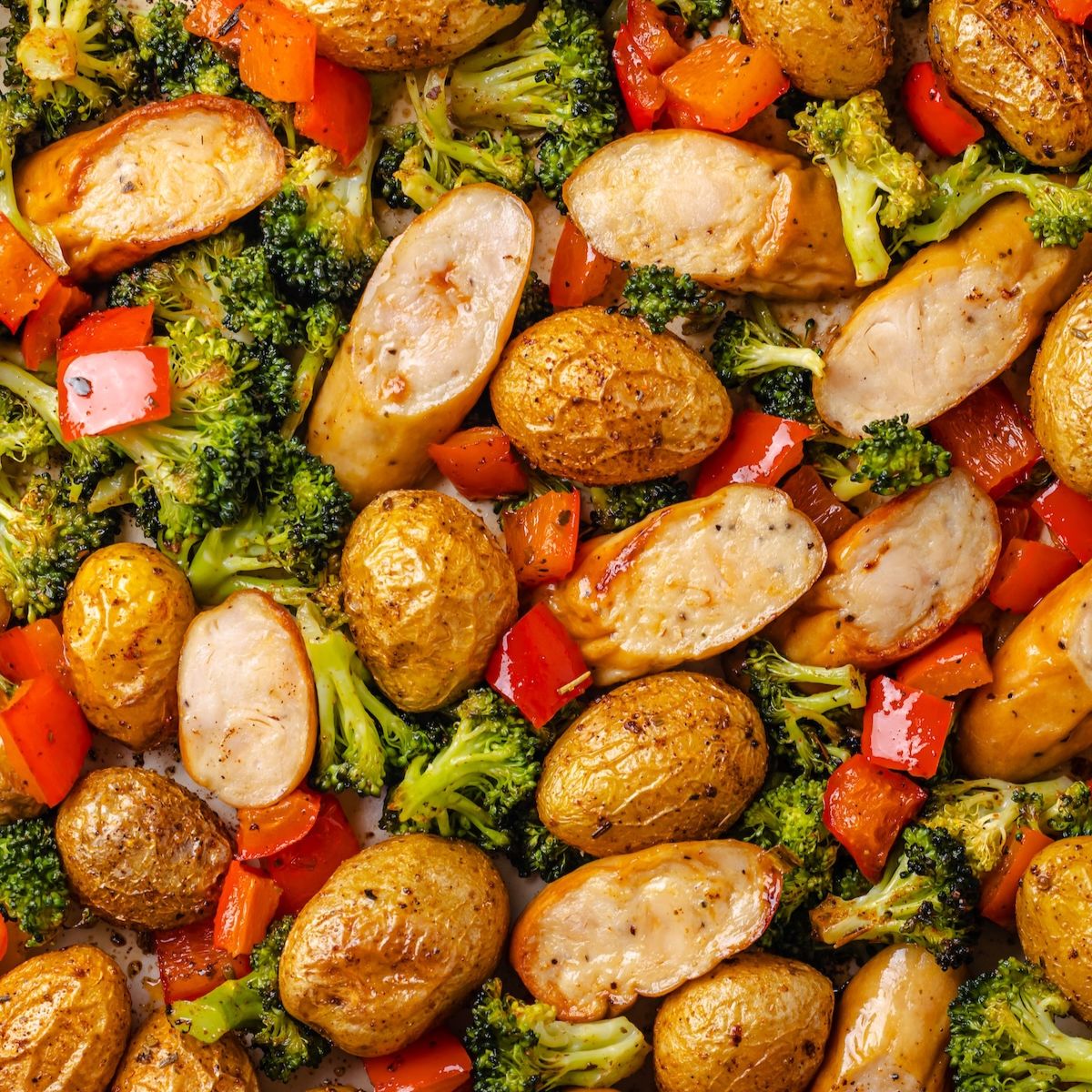 Chicken Sausage Sheet Pan Dinner