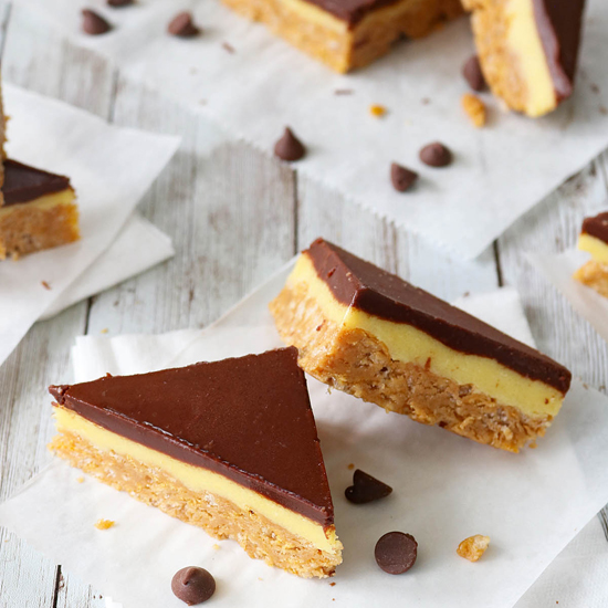 Chocolate-Glazed Peanut Butter Bars