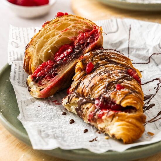 Chocolate Raspberry Croissants