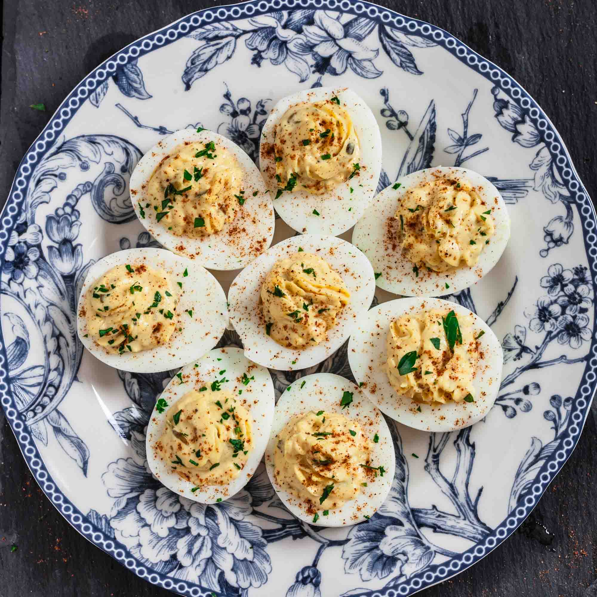 Fluffy, Silky Deviled Eggs