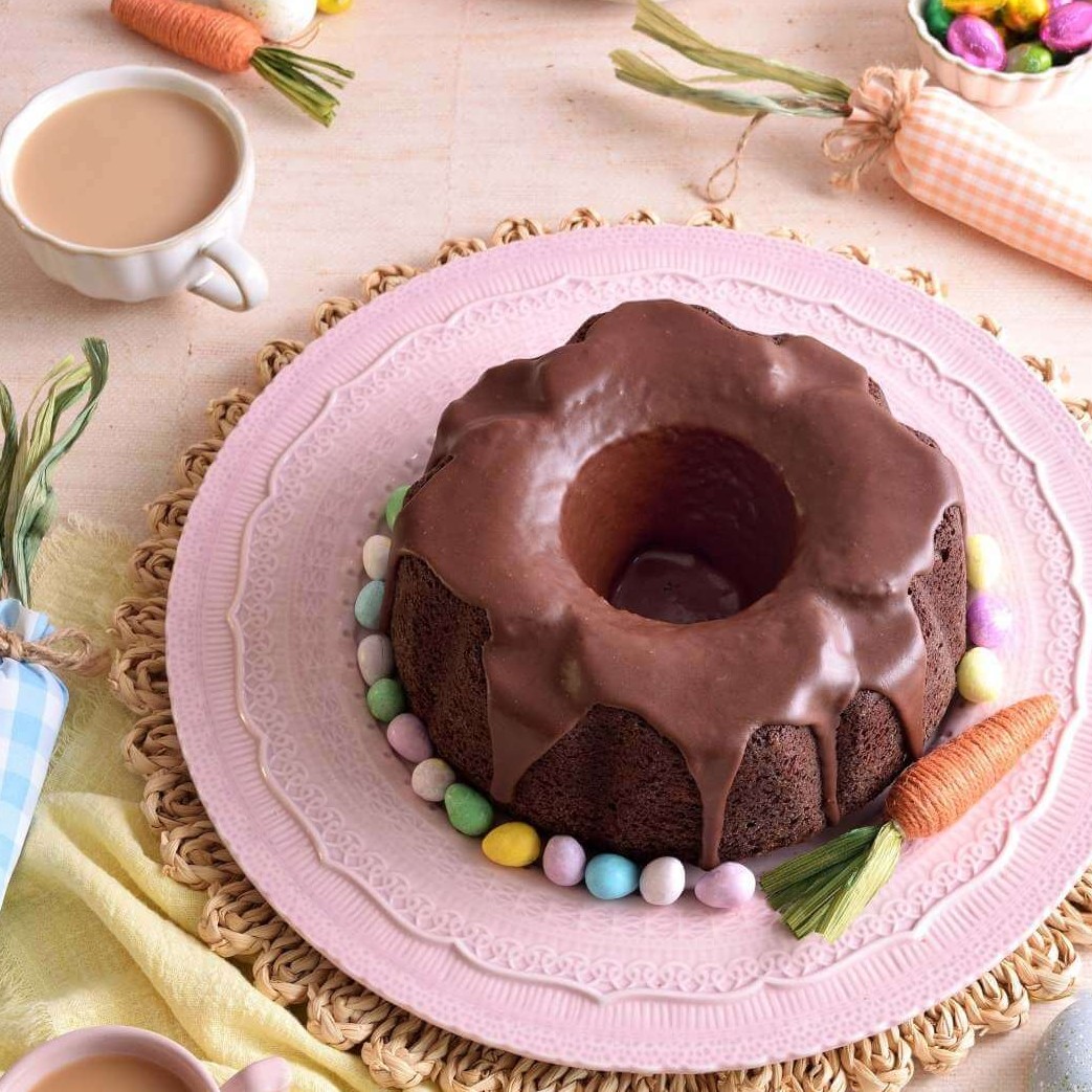 Easter Devil’s Food Bundt Cake
