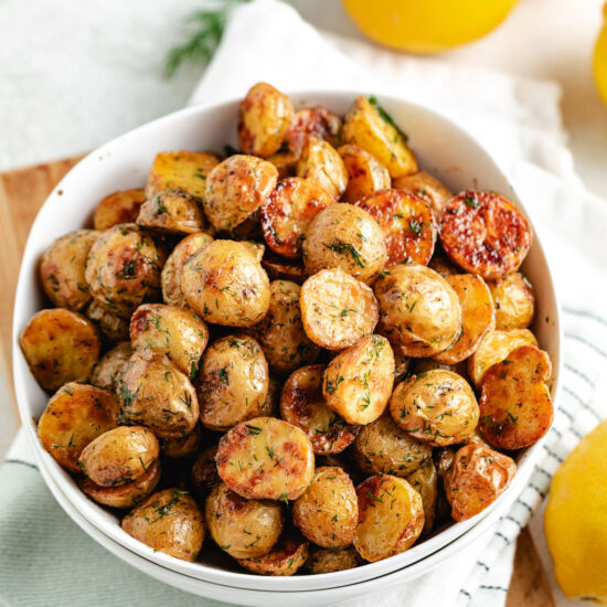 Roasted Lemony Dill Potatoes