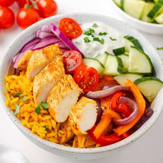 Easy Chicken Shawarma Bowls