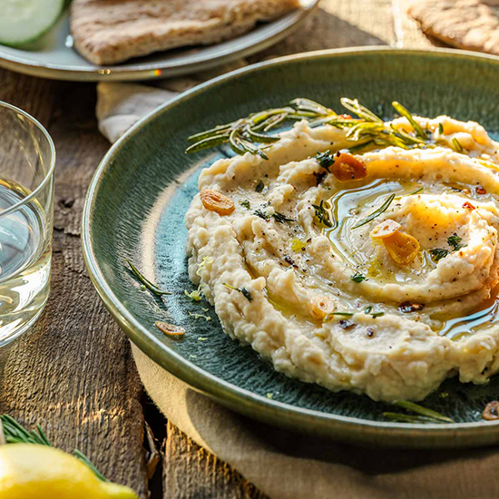 Butter Bean Dip with Herb Oil