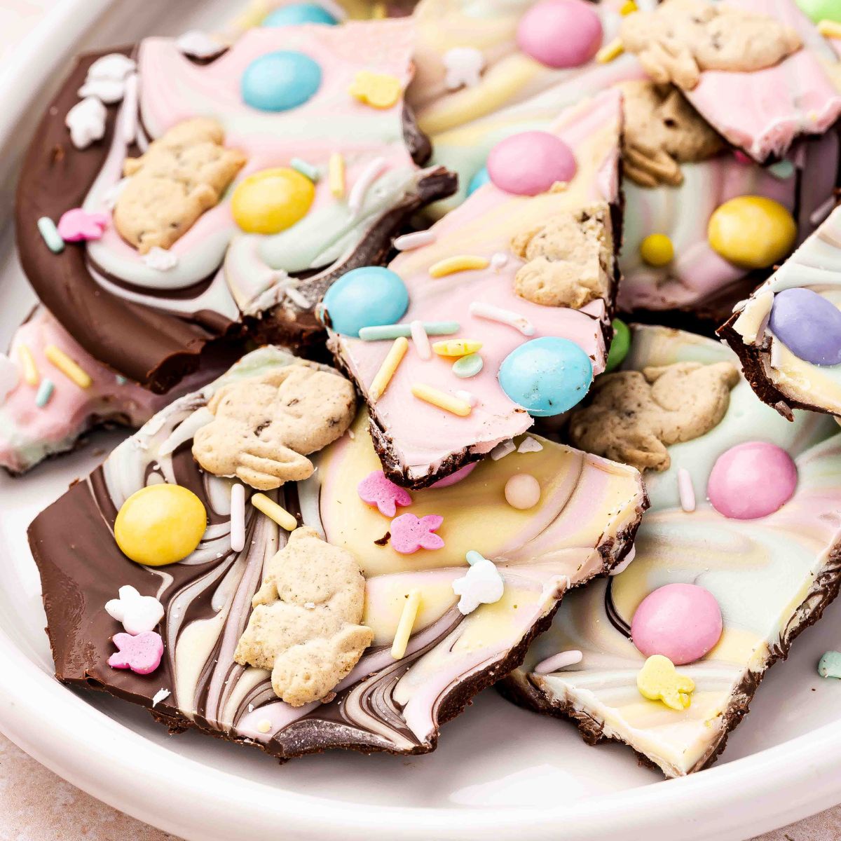 Pastel Easter Chocolate Bark