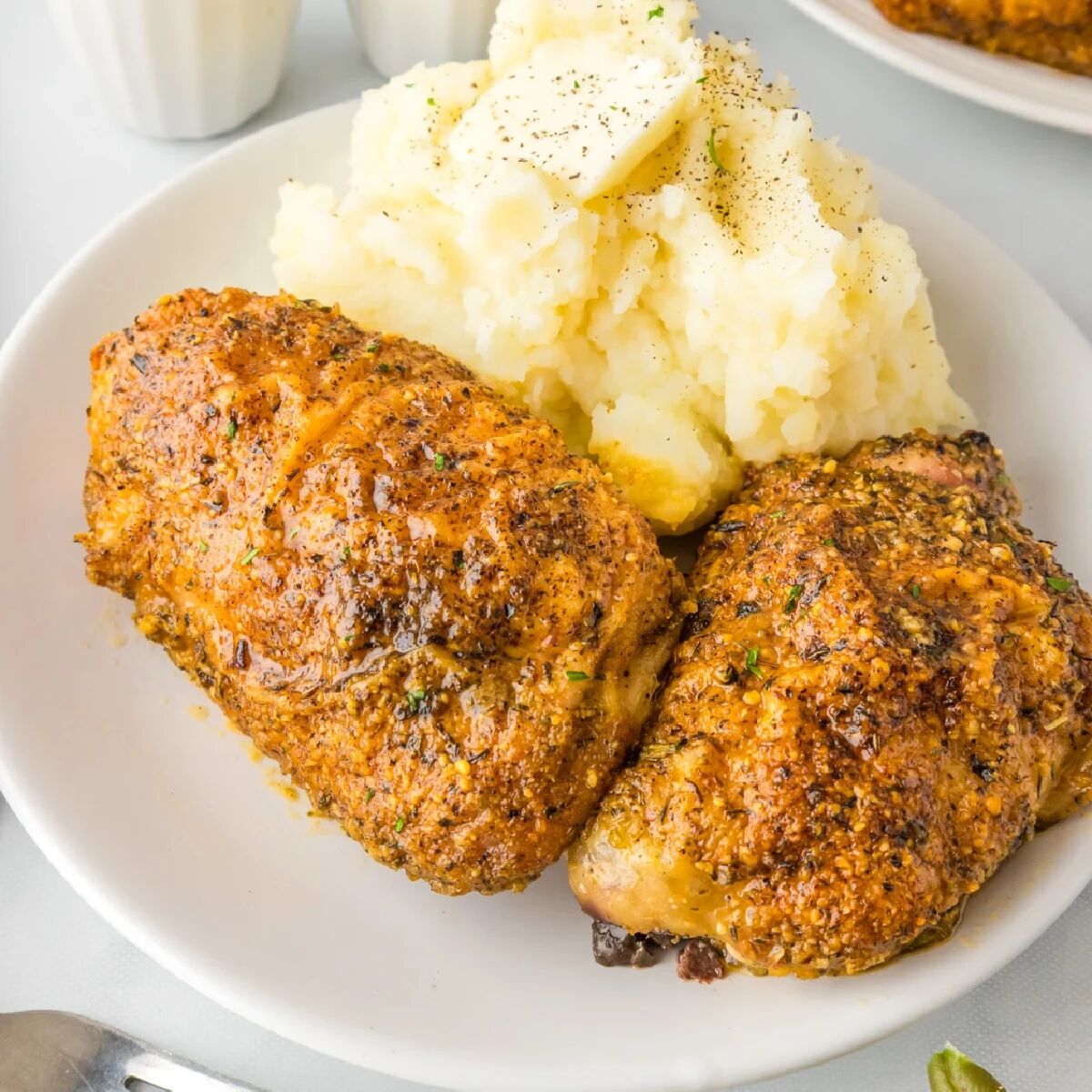 Garlic Parmesan Chicken Thighs