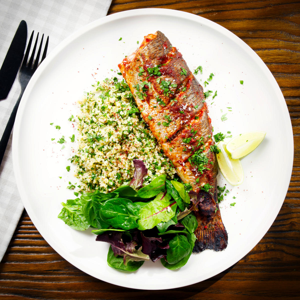 Harissa Baked Rainbow Trout
