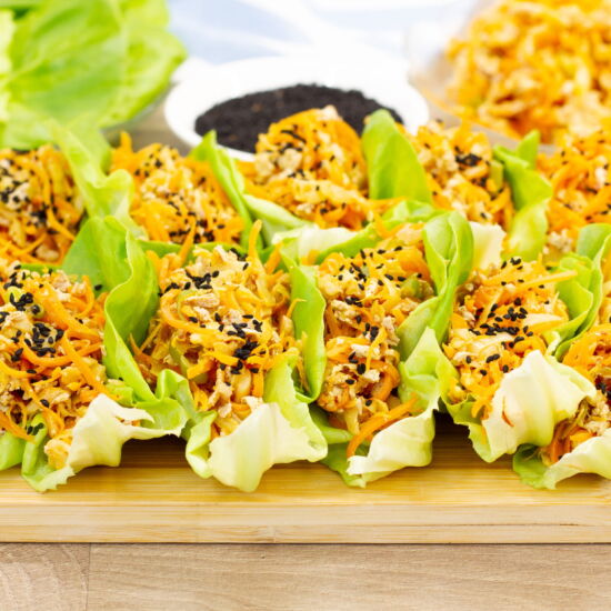 Vegetables with Tofu on Lettuce
