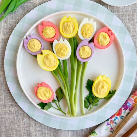 Flower Deviled Eggs