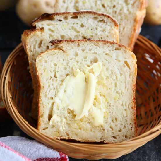 No Knead Potato Bread