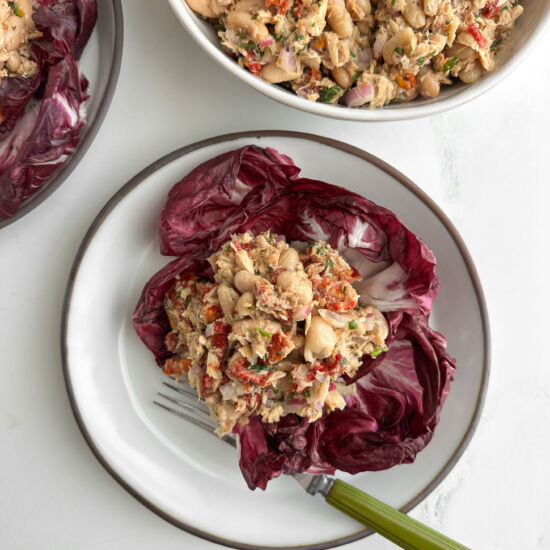 Mediterranean Tuna White Bean Salad