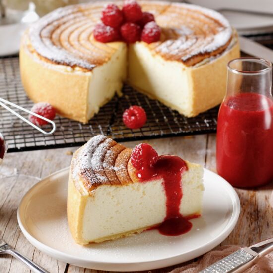 German Cheesecake-Käsekuchen