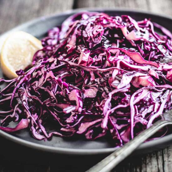 Mayo Purple Cabbage Slaw