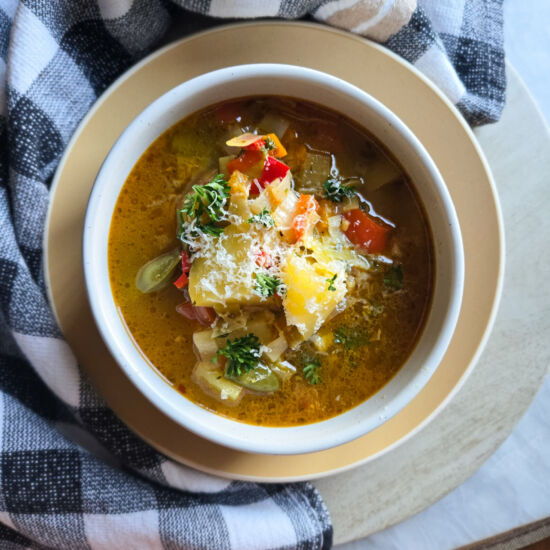 Spicy Potato, Leek & Veg Soup
