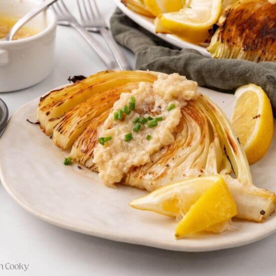 Simple Oven Roasted Cabbage