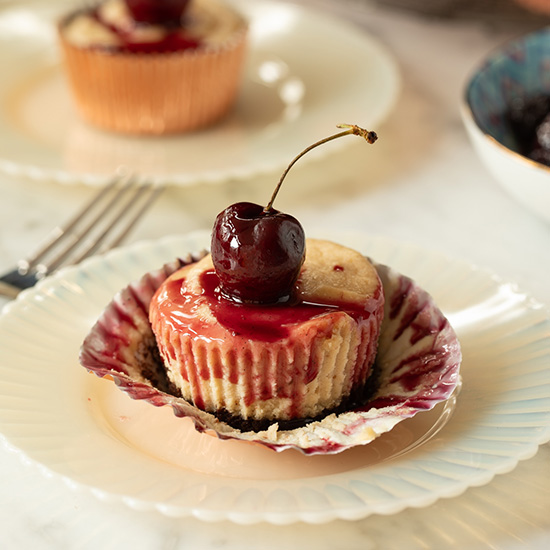 Salted Peanut Butter Cheesecakes