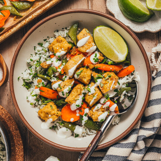 Spring Sheet Pan Tofu Bowls