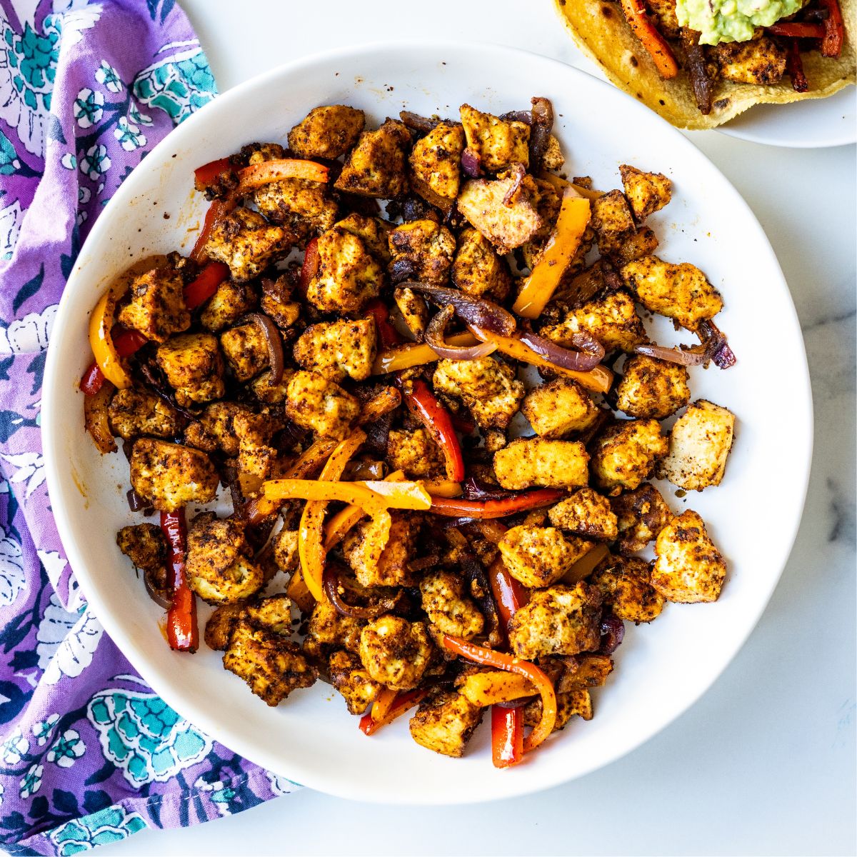 Sheet Pan Tofu Fajitas