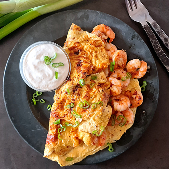 Shrimp Omelette