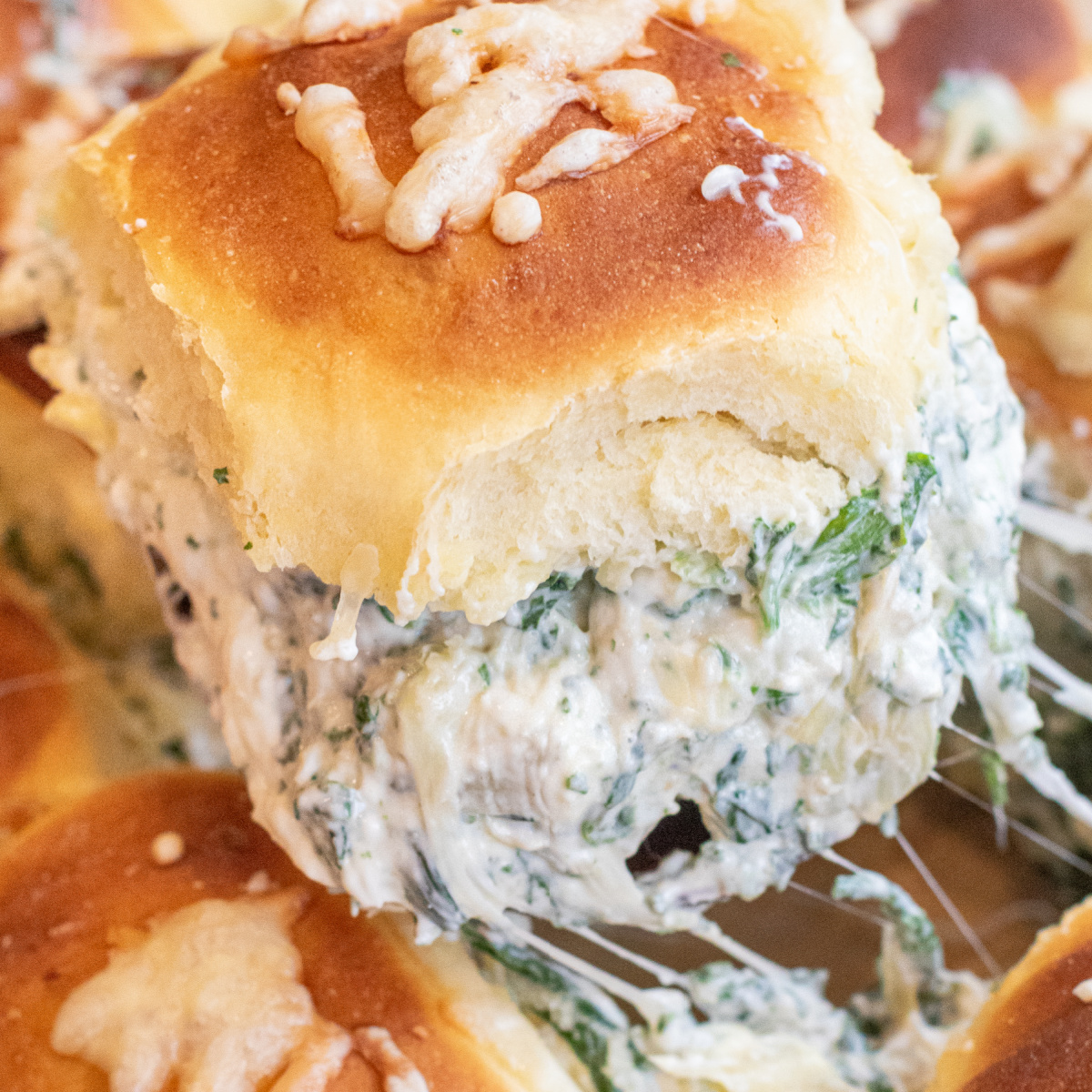 Spinach Artichoke Dip Sliders