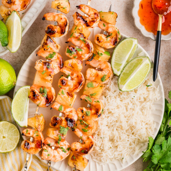 Shrimp Pineapple Skewers