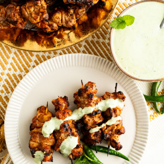 Grilled Tandoori Chicken Skewers