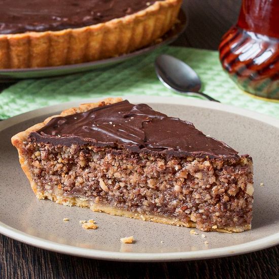 Ultra-Nutty Tart with Chocolate