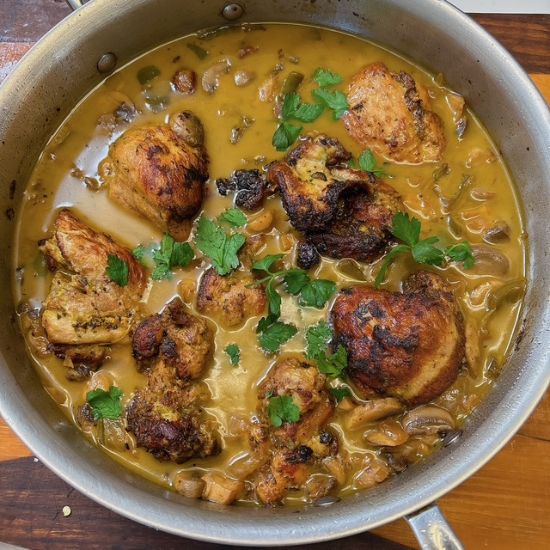 Chicken Thighs with Coconut Milk