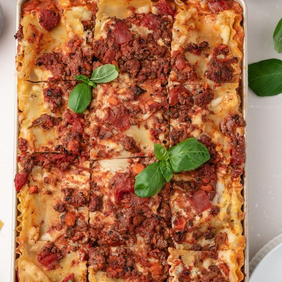 Homemade Beef Lasagna with Ricotta