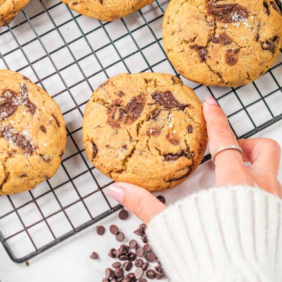 Tahini Chocolate Chip Cookies