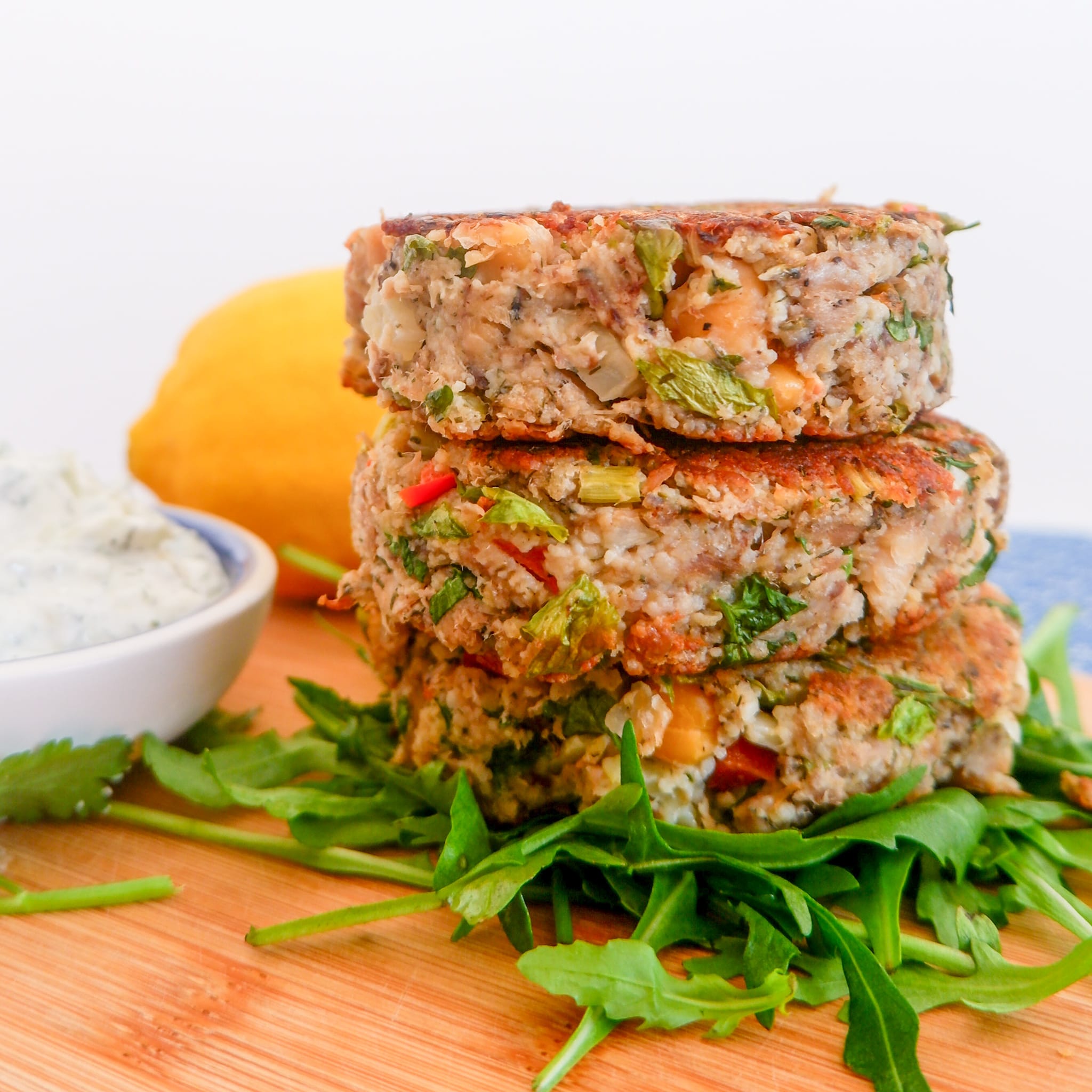 Tuna Fish Cakes with Sardines
