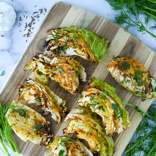 Air Fryer Cabbage Steaks