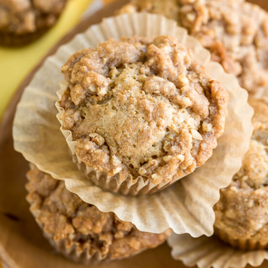 Apple Cinnamon Banana Nut Muffins