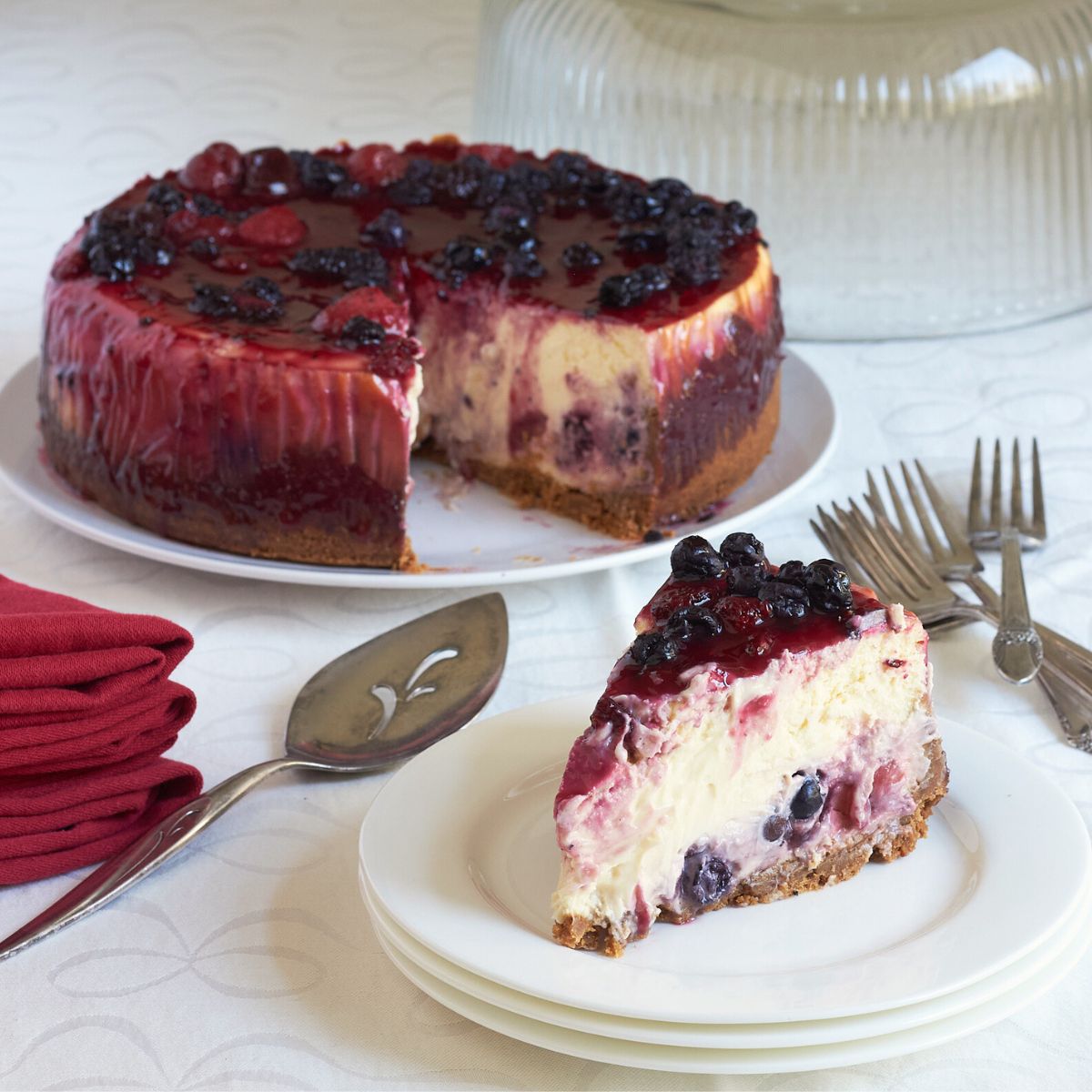 Gluten-Free Berry Cheesecake