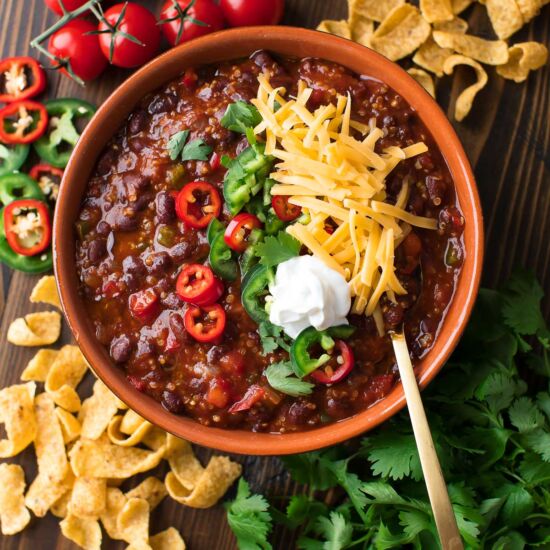 Black Bean Quinoa Chili