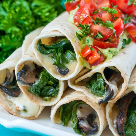 Cheesy Vegetarian Flautas