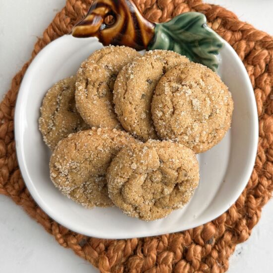 Chewy Pumpkin Ginger Cookies