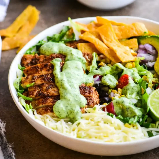 Mexican Salad & Homemade Dressing