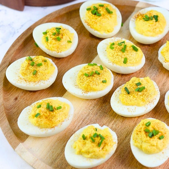 Classic Deviled Eggs With Butter