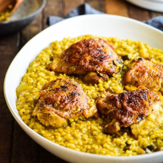 Curry Chicken Risotto