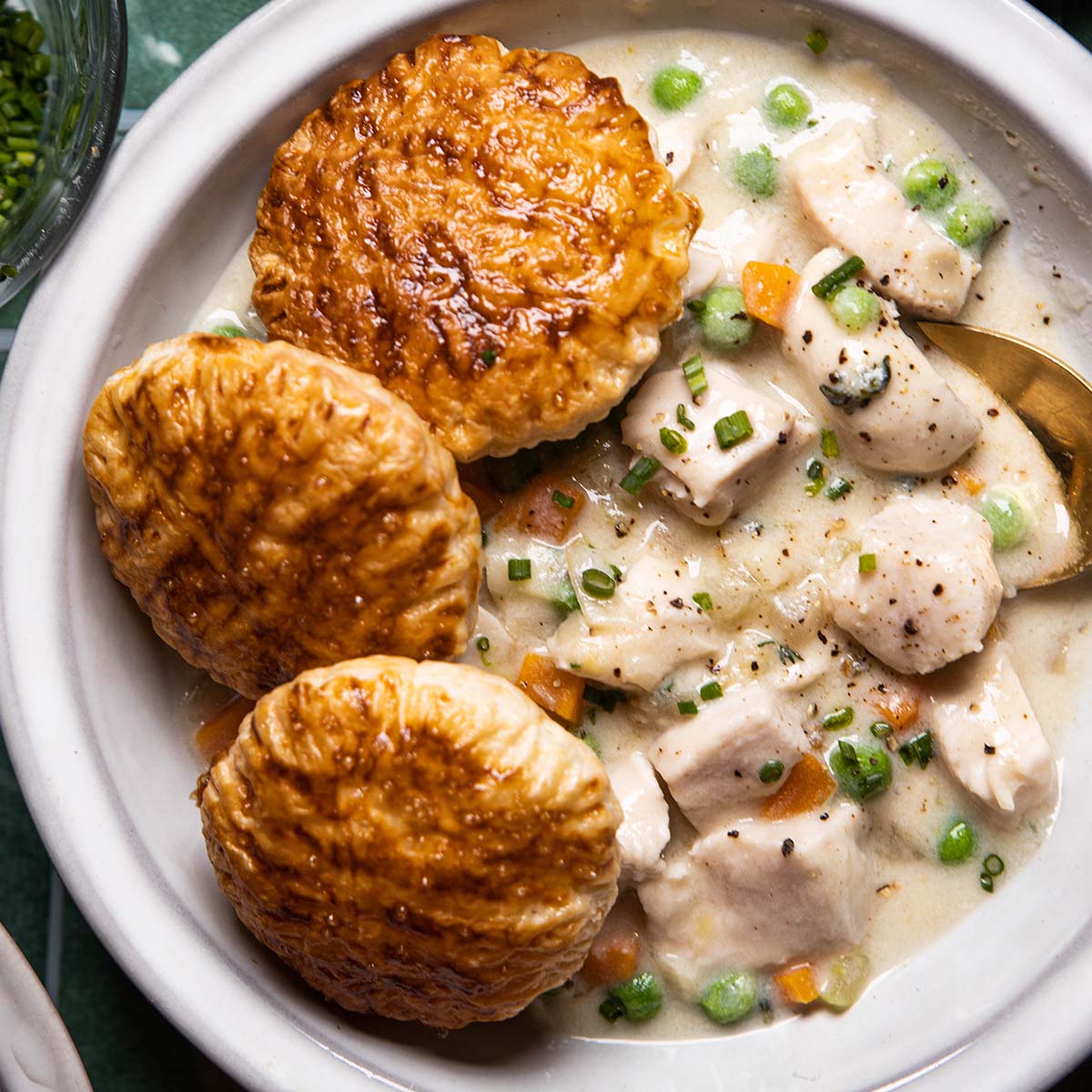 Deconstructed Chicken Pot Pie