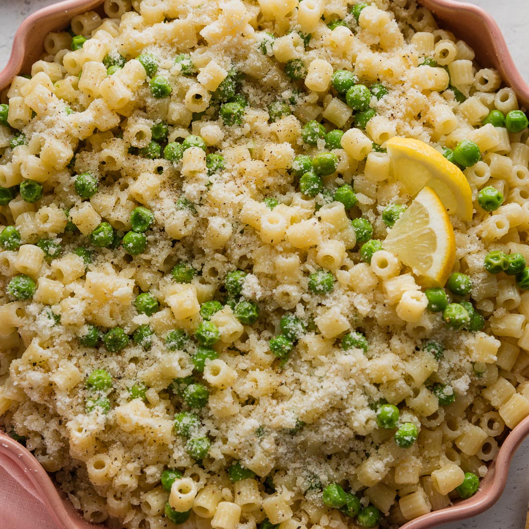 Ditalini with Peas and Parmesan