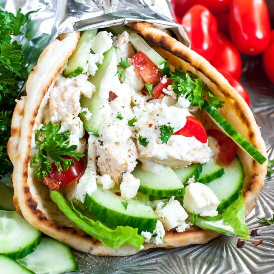 Easy Greek Chicken Gyros