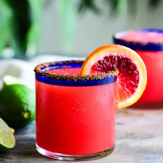 Frozen Blood Orange Margarita