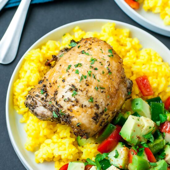 Crispy Baked Chicken Thighs