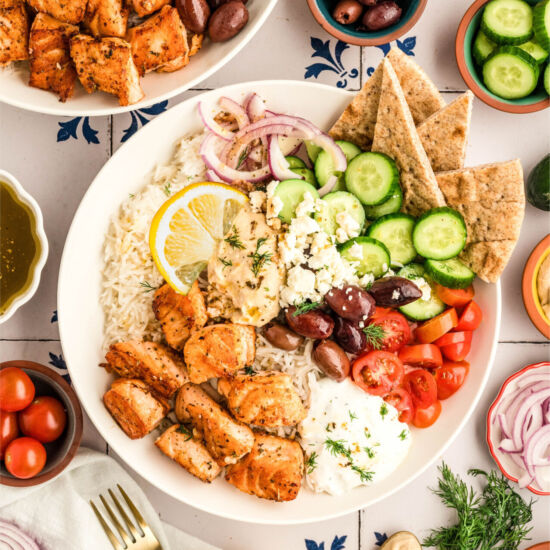 Greek Salmon Bowls