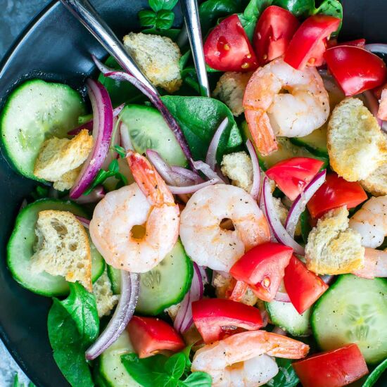 Shrimp and Spinach Salad
