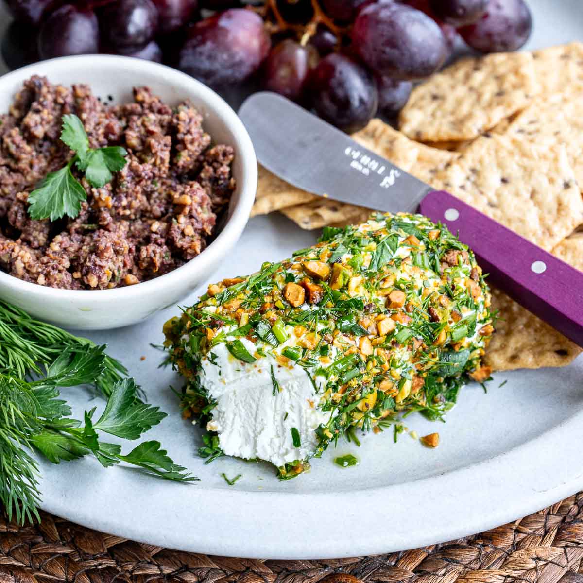 Herbed Goat Cheese with Pistachios